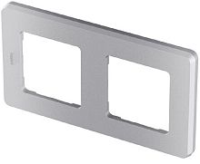 Рамка универсальная Legrand Inspiria 2-м. алюминий картинка